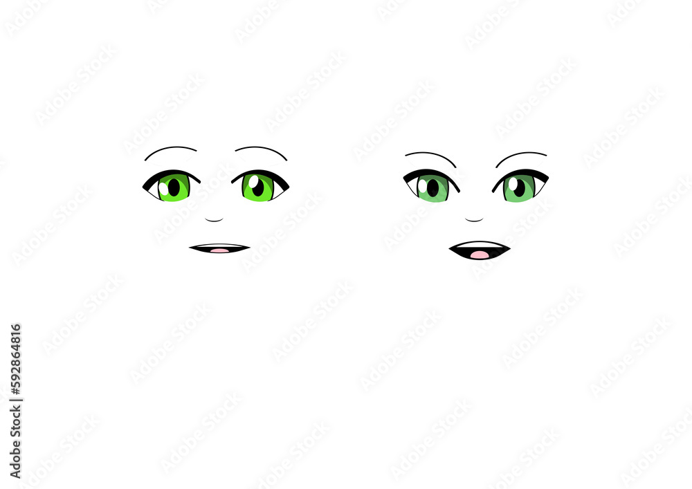anime 2d face with expression anime 2d face with expression