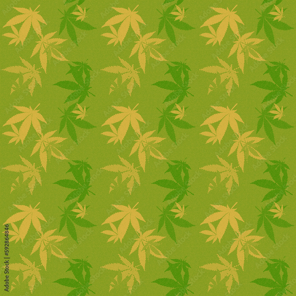 Fototapeta premium Abstract cannabis leaf design background image.