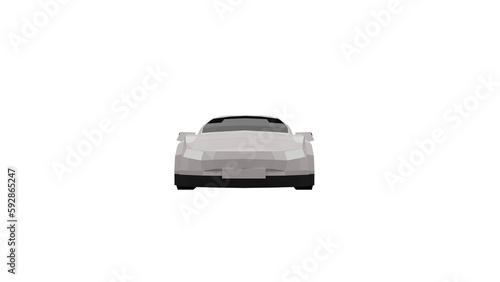 3d rendered illustration of a car