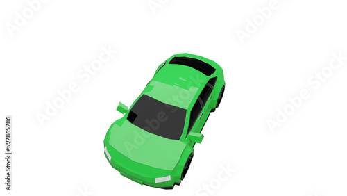 3d rendered illustration of a car