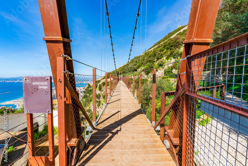 Windsor suspension bridge, Gibraltar. UK
