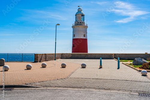 Europa Point Lighthouse in Gibraltar, UK