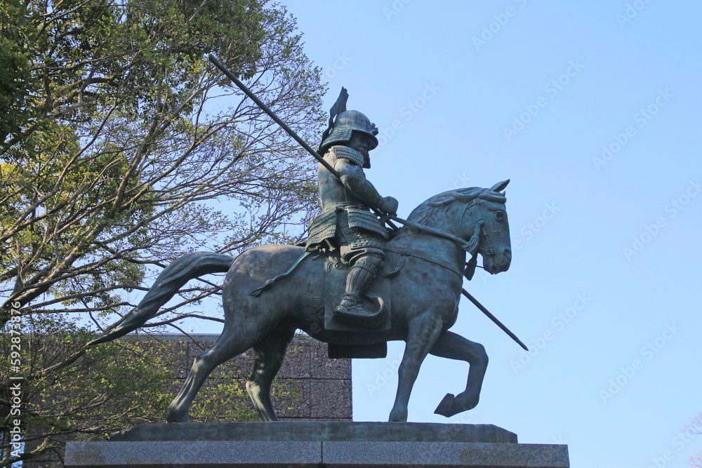 山内一豊像・高知城(高知県・高知市) 山内一豊像・高知城(高知県・高知市)