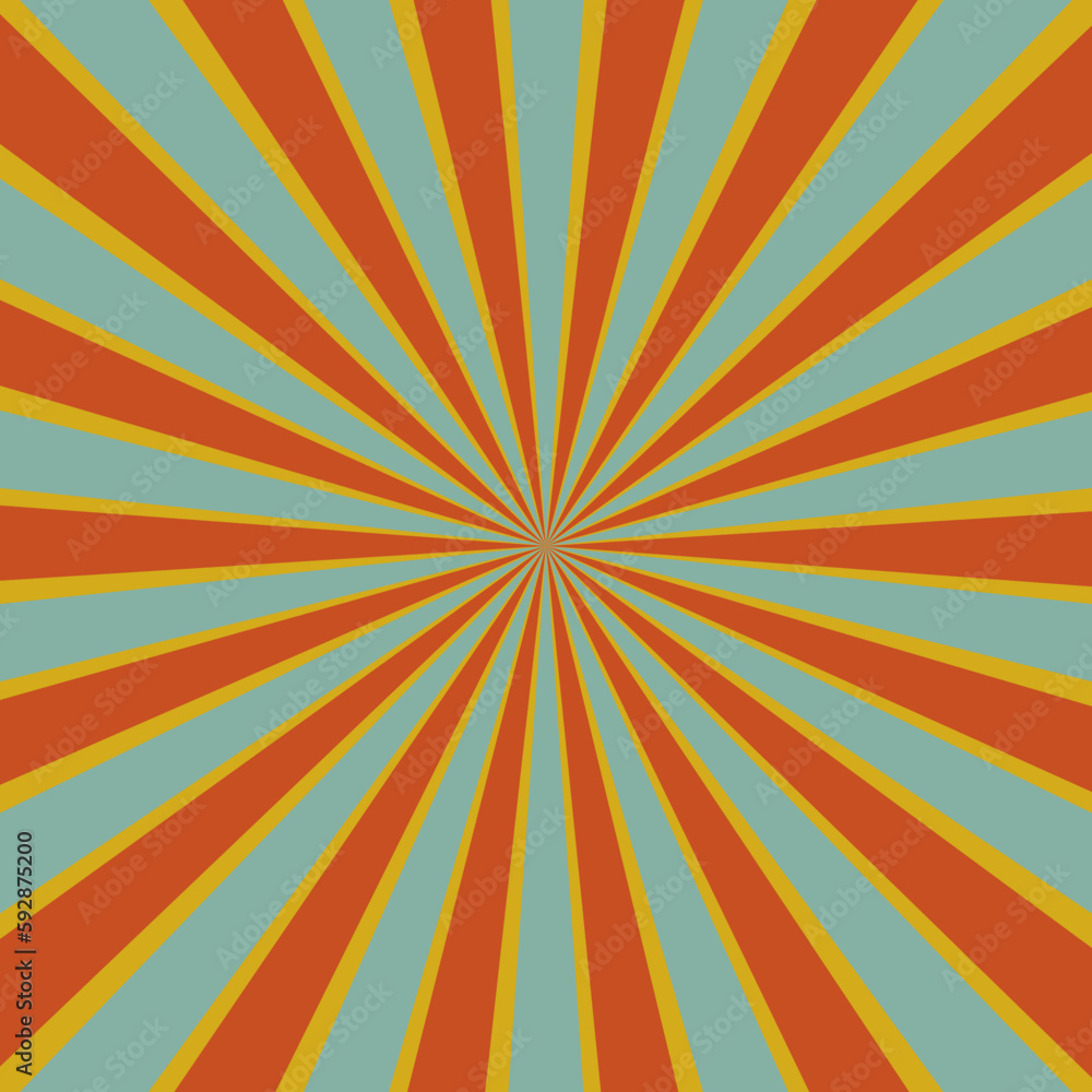 Obraz premium Retro Sunburst Background