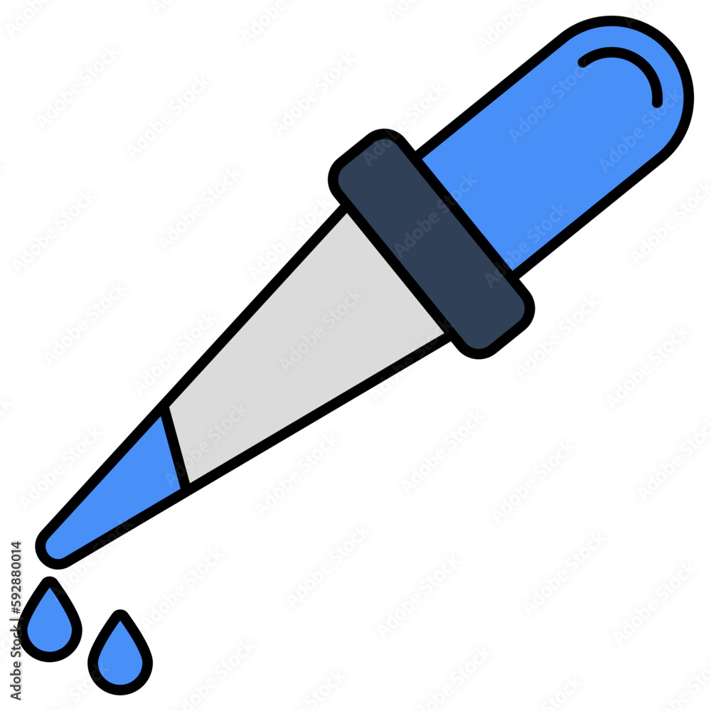 A unique design icon of dropper A unique design icon of dropper