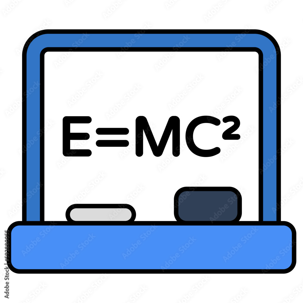 An icon design of physics formula An icon design of physics formula