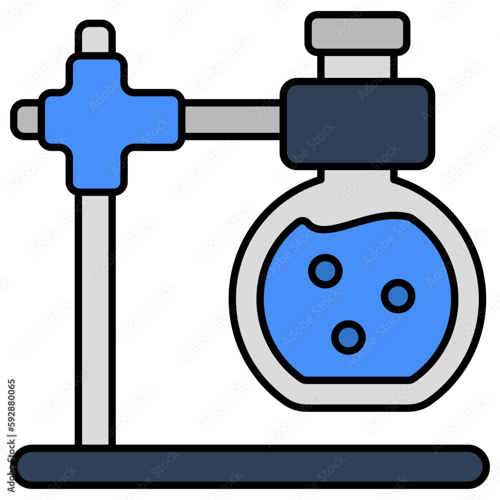 An editable design icon of chemical flask An editable design icon of chemical flask