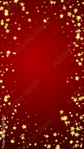 Magic stars vector overlay.  Gold stars scattered
