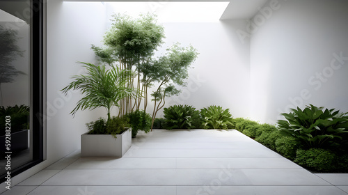 minimalistic natural garden