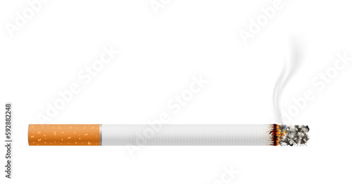 Dangers of smoking effect on human teeth. Dental care concept. Stop smoking, World No Tobacco Day. Icon 3D file PNG