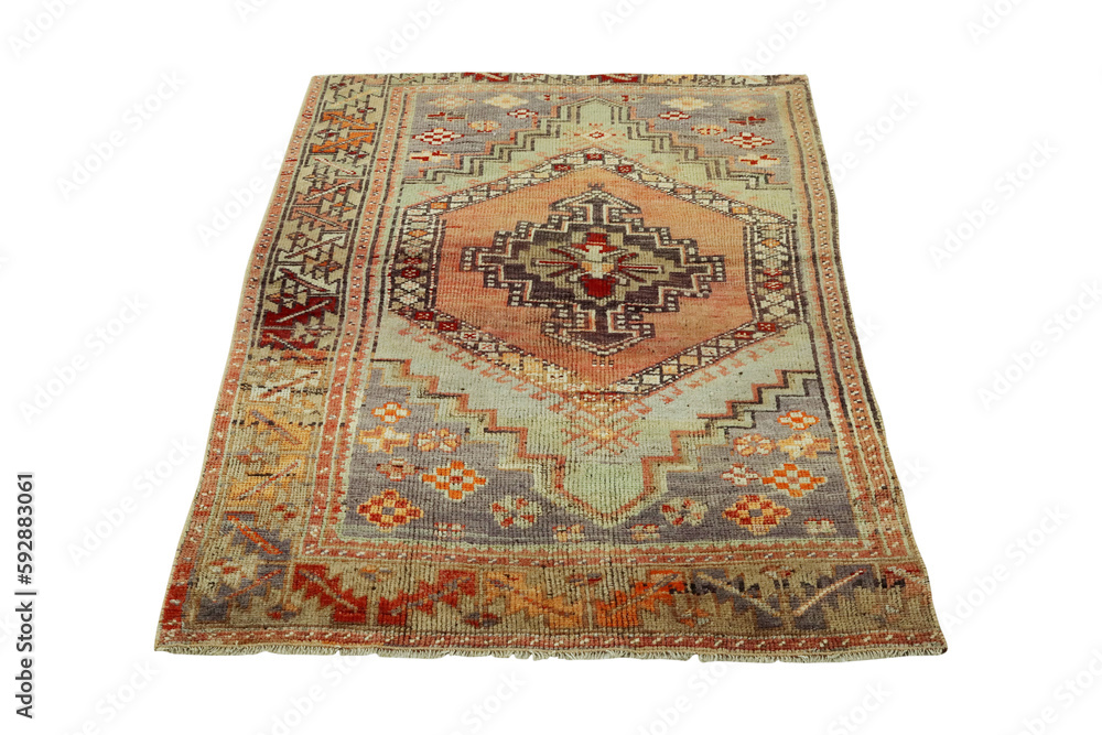 hand-woven, decorative wool Turkish carpet hand-woven, decorative wool Turkish carpet
