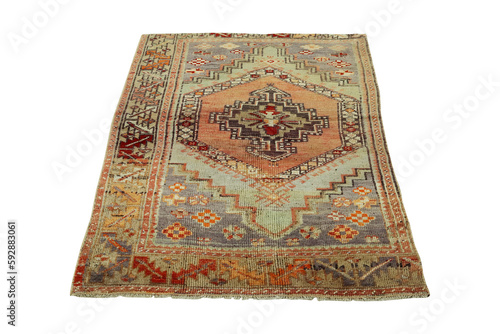hand-woven, decorative wool Turkish carpet