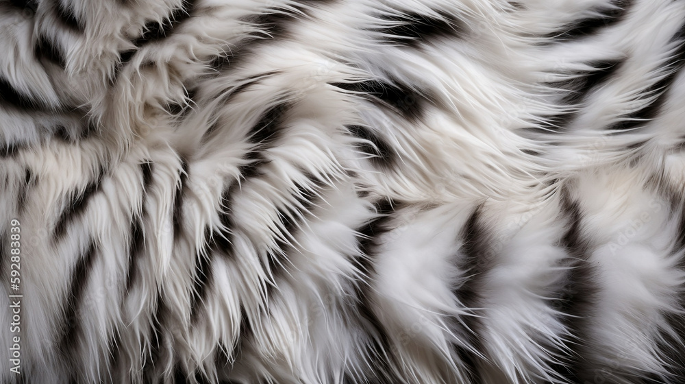 White tiger fur closeup White tiger fur closeup