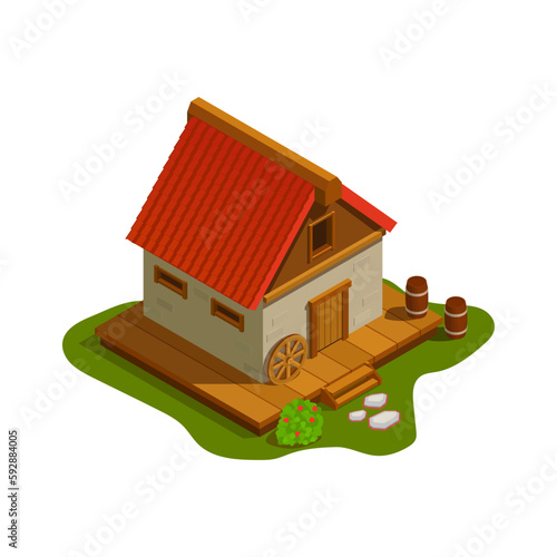 Isometric Medieval House
