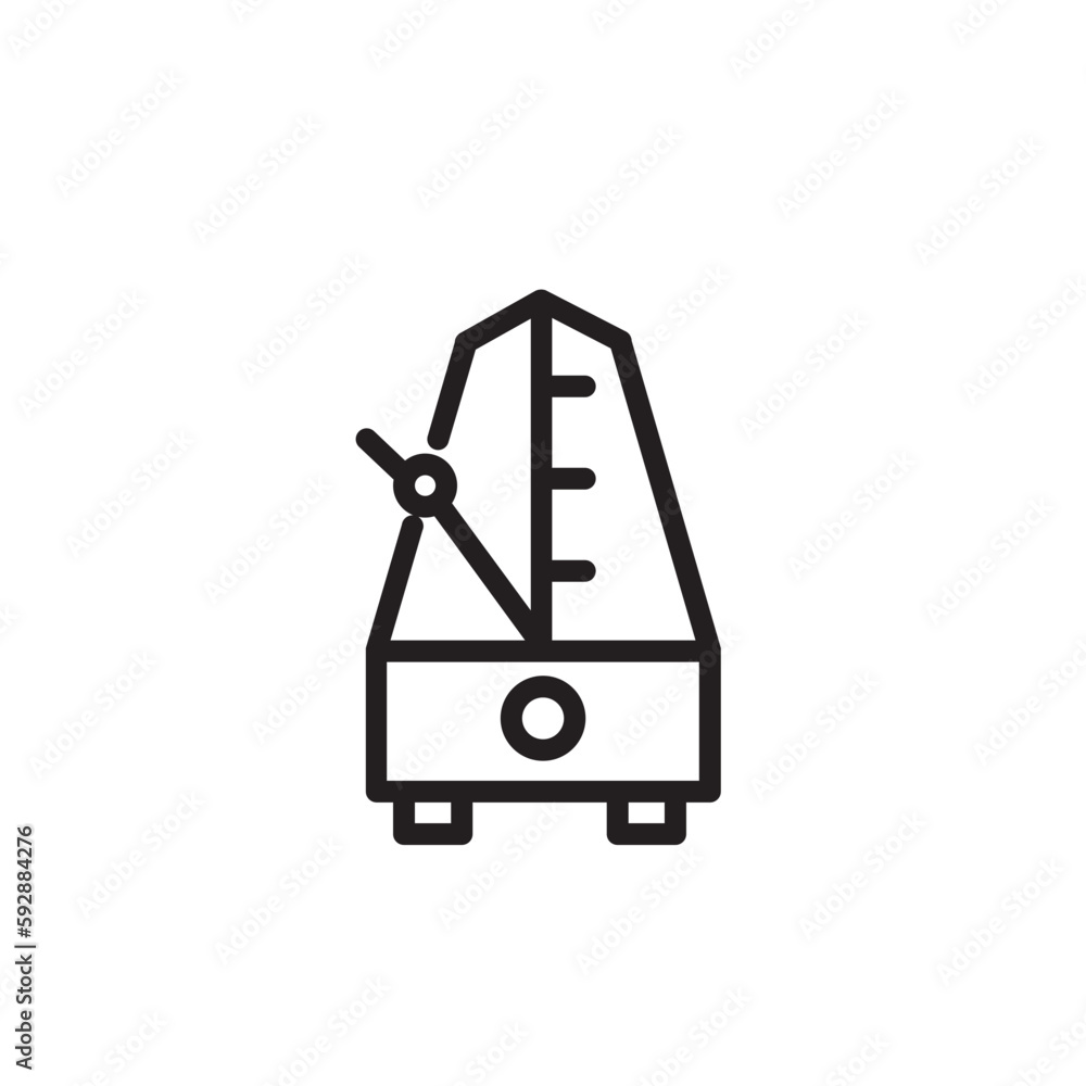 Metronome Beat Music Outline Icon Metronome Beat Music Outline Icon
