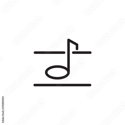 Music Musical Note Outline Icon