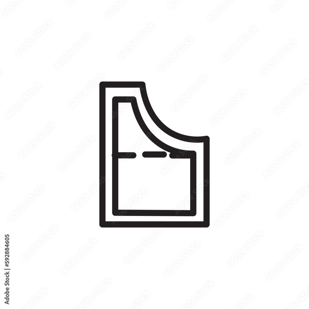 Sewing Cloth Fabric Outline Icon Sewing Cloth Fabric Outline Icon