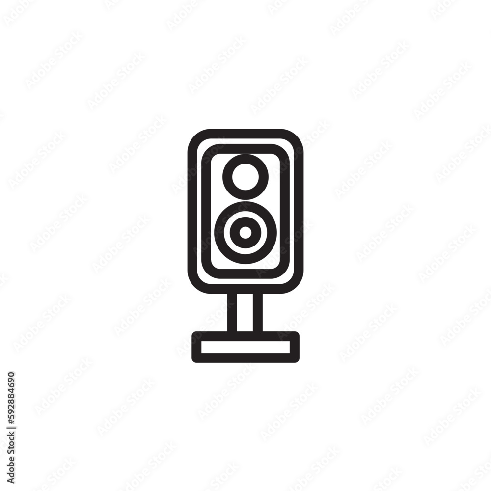 Speaker Sound Bass Outline Icon