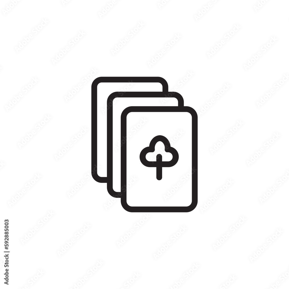 Card Casino Circus Outline Icon Card Casino Circus Outline Icon