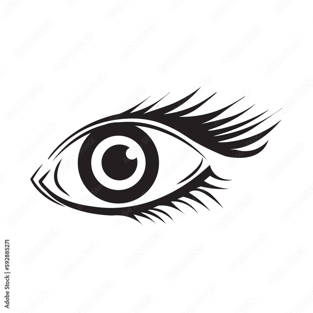 Eye icon design template vector Eye icon design template vector