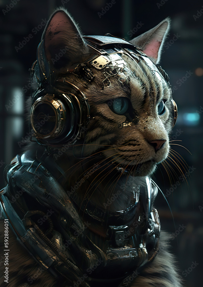 Cyberpunk cat meme hi-res stock photography and images - Alamy