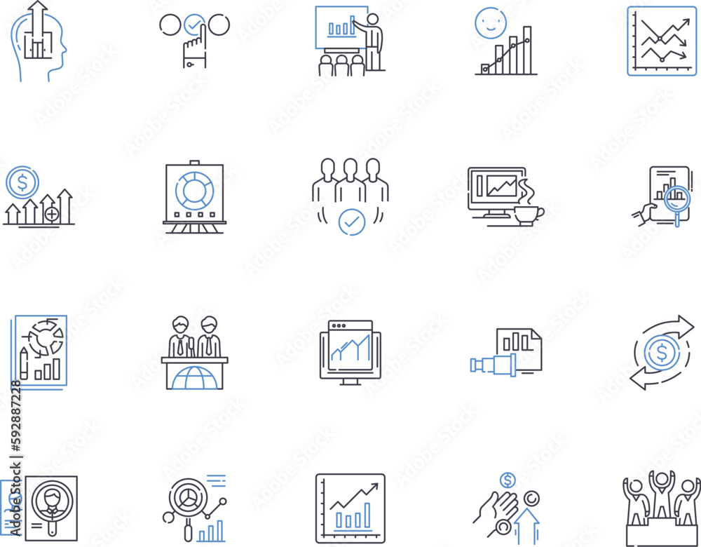 Development outline icons collection. Growth, Progress, Expansion, Advance, Elevation, Creation, Emergence vector and illustration concept set. Improvement, Evolution, Education linear signs Development outline icons collection. Growth, Progress, Expansion, Advance, Elevation, Creation, Emergence vector and illustration concept set. Improvement, Evolution, Education linear signs
