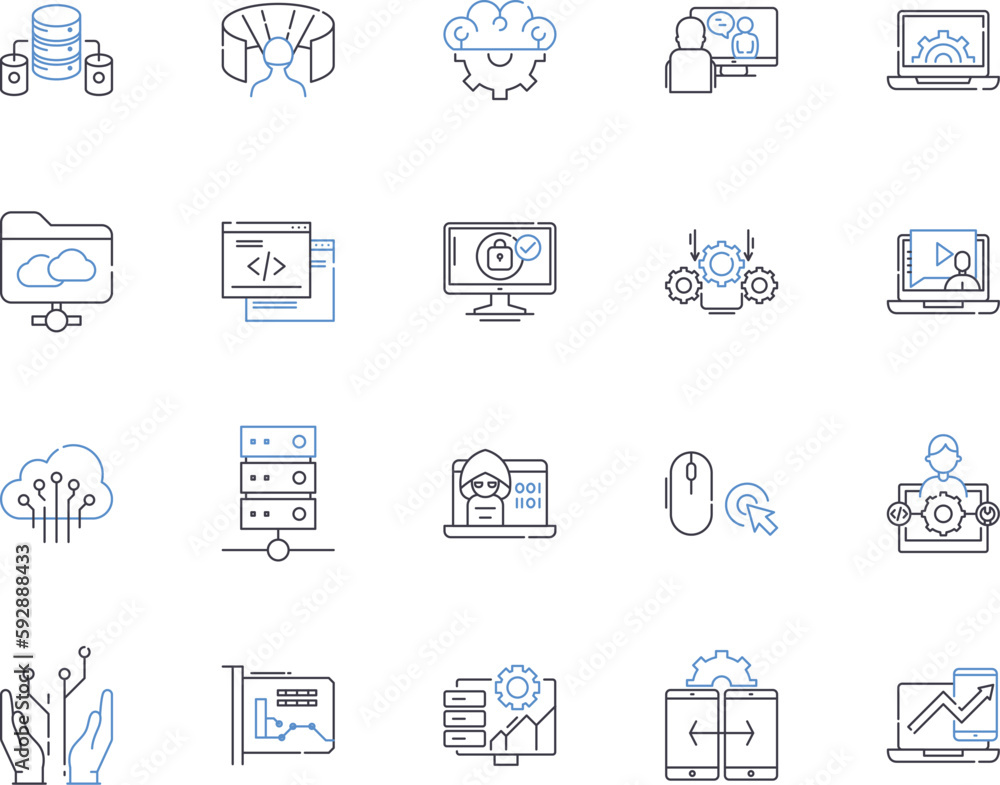 Website and computer outline icons collection. website, computer, internet, browsing, surfing, search, engine vector and illustration concept set. optimization, design, development linear signs Website and computer outline icons collection. website, computer, internet, browsing, surfing, search, engine vector and illustration concept set. optimization, design, development linear signs