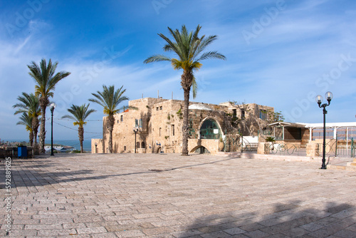 Square in old Jaffa, Israel