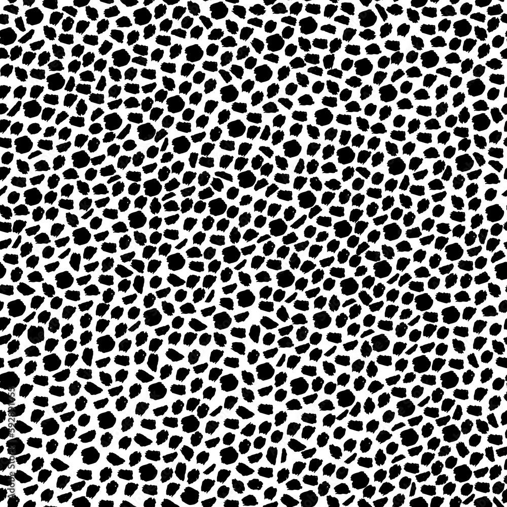 Seamless pattern of black dots illustration