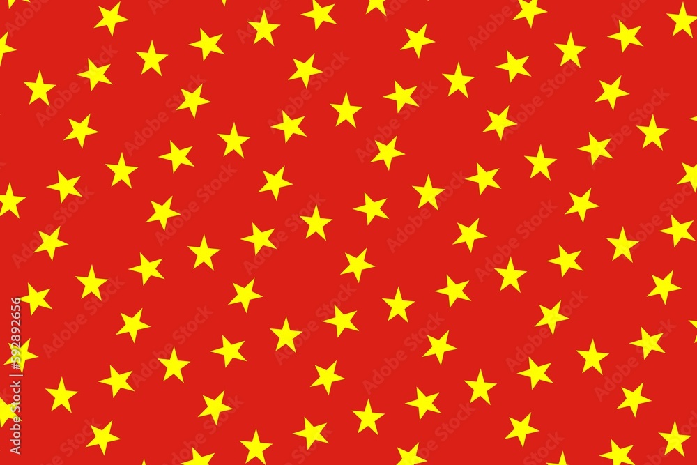 Geometric pattern in the colors of the national flag of Vietnam. The colors of Vietnam. Geometric pattern in the colors of the national flag of Vietnam. The colors of Vietnam.