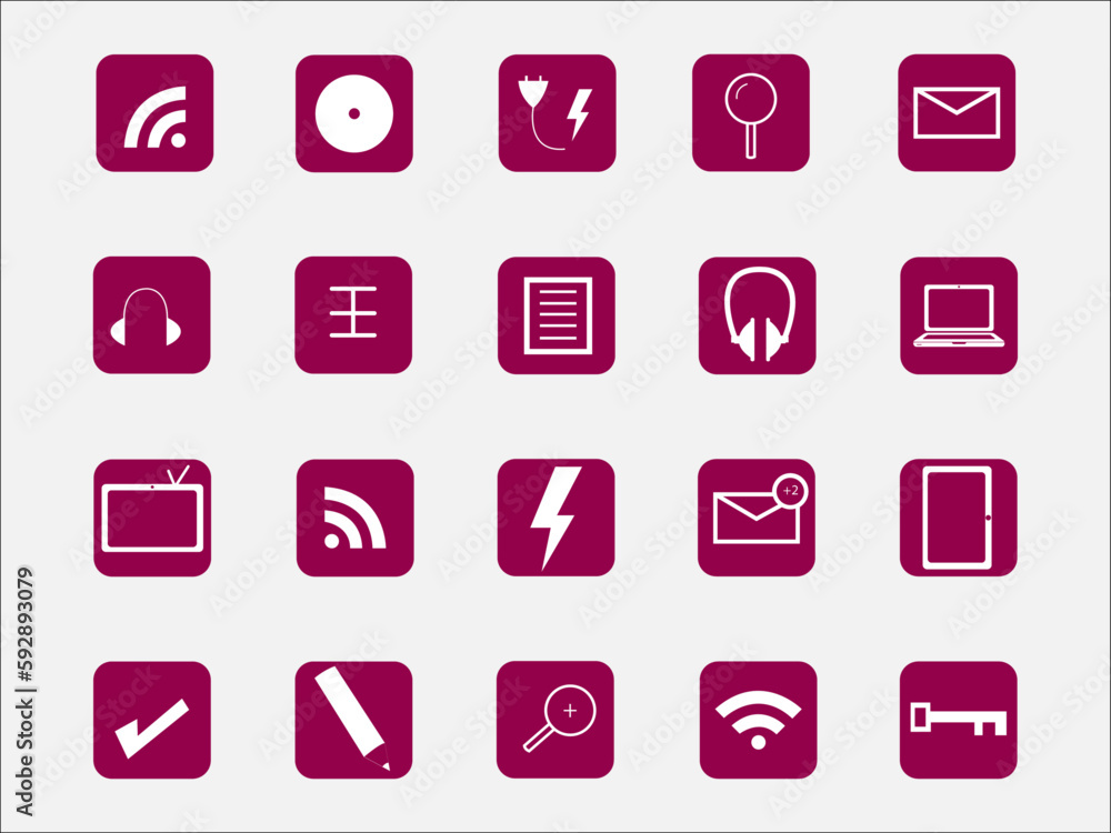 set of icons for web set of icons for web