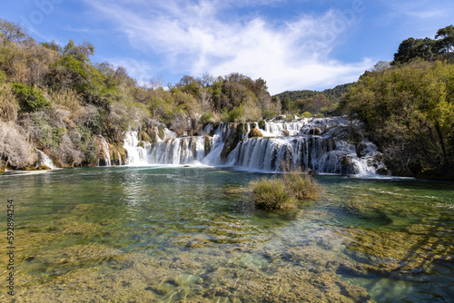 Skradinski Buk waterfall in the Krka National Park  Croatia