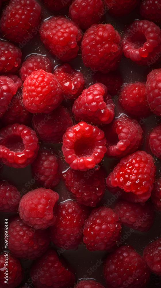 Juicy fresh fruit with water droplets, Generative AI Juicy fresh fruit with water droplets, Generative AI