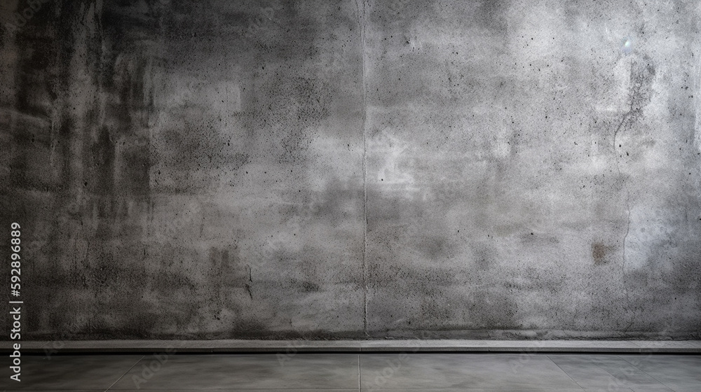 Texture of old gray concrete wall for background. Generative AI Texture of old gray concrete wall for background. Generative AI