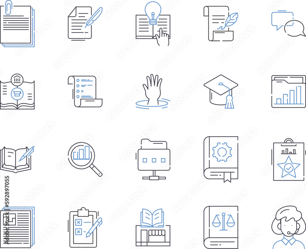 distance learning outline icons collection. Distance, Learning, Online, Education, Virtual, Course, Program vector and illustration concept set. Class, Web-based, eLearning linear signs distance learning outline icons collection. Distance, Learning, Online, Education, Virtual, Course, Program vector and illustration concept set. Class, Web-based, eLearning linear signs