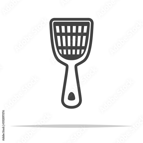 Cat litter scoop icon transparent vector isolated