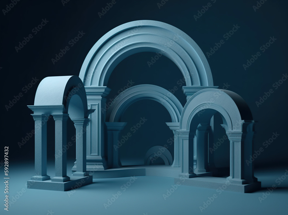 Fototapeta premium arches and columns