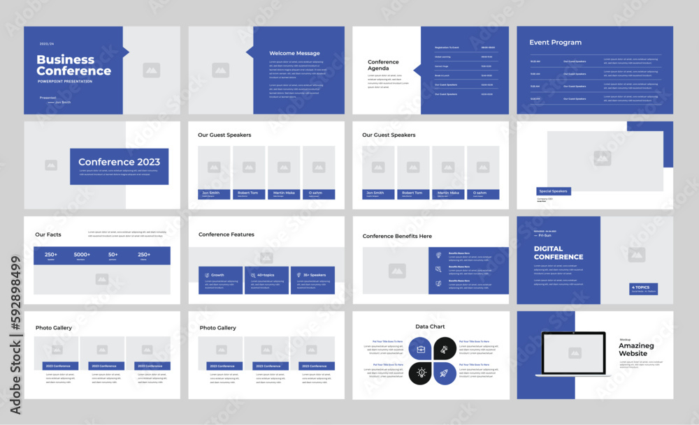 Business Conference Presentation Design. Conference PowerPoint Presentation Template 