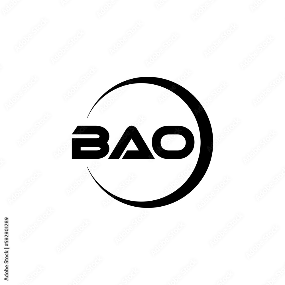 BAO letter logo design with white background in illustrator, cube logo, vector logo, modern alphabet font overlap style. calligraphy designs for logo, Poster, Invitation, etc. BAO letter logo design with white background in illustrator, cube logo, vector logo, modern alphabet font overlap style. calligraphy designs for logo, Poster, Invitation, etc.