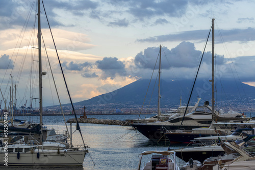 Coucher de soleil sur la baie de Naples © PPJ