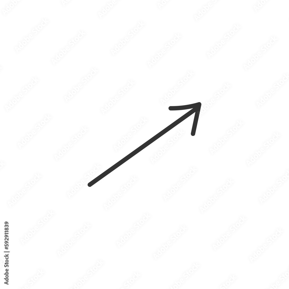 Arrow vector icon. Arrow flat sign design. Linear arrow symbol pictogram. UX UI icon. Linear icon Arrow vector icon. Arrow flat sign design. Linear arrow symbol pictogram. UX UI icon. Linear icon