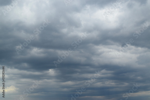 Grey sky with clouds