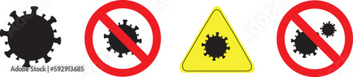 Vector set of Coronavirus icons