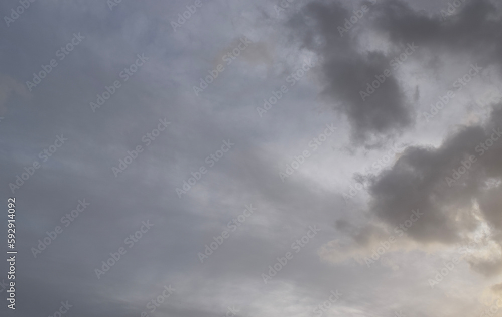 Fototapeta premium Grey sky with clouds
