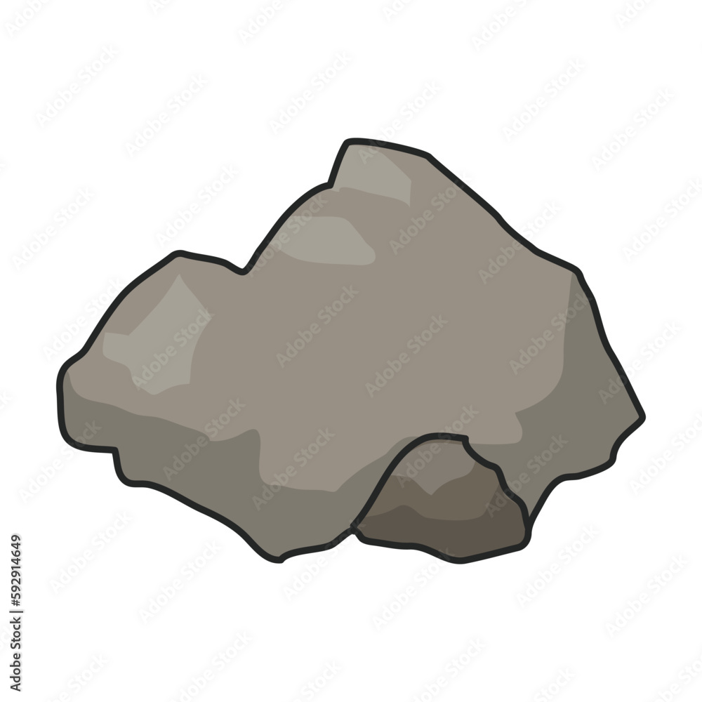 Stone vector icon.Color vector icon isolated on white background stone.