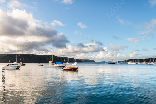 pittwater harbour looking to Lion Island