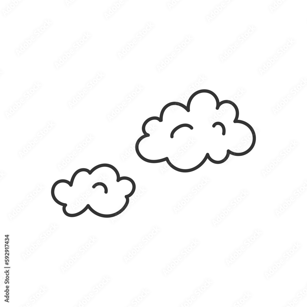 Hand drawn rain vector icon. Cloud flat sign design. Rainy cloud vector symbol pictogram. Rainfall icon. UX UI icon. Linear icon Hand drawn rain vector icon. Cloud flat sign design. Rainy cloud vector symbol pictogram. Rainfall icon. UX UI icon. Linear icon