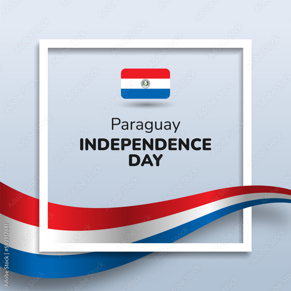 Paraguay Independence Day Background Design Paraguay Independence Day Background Design