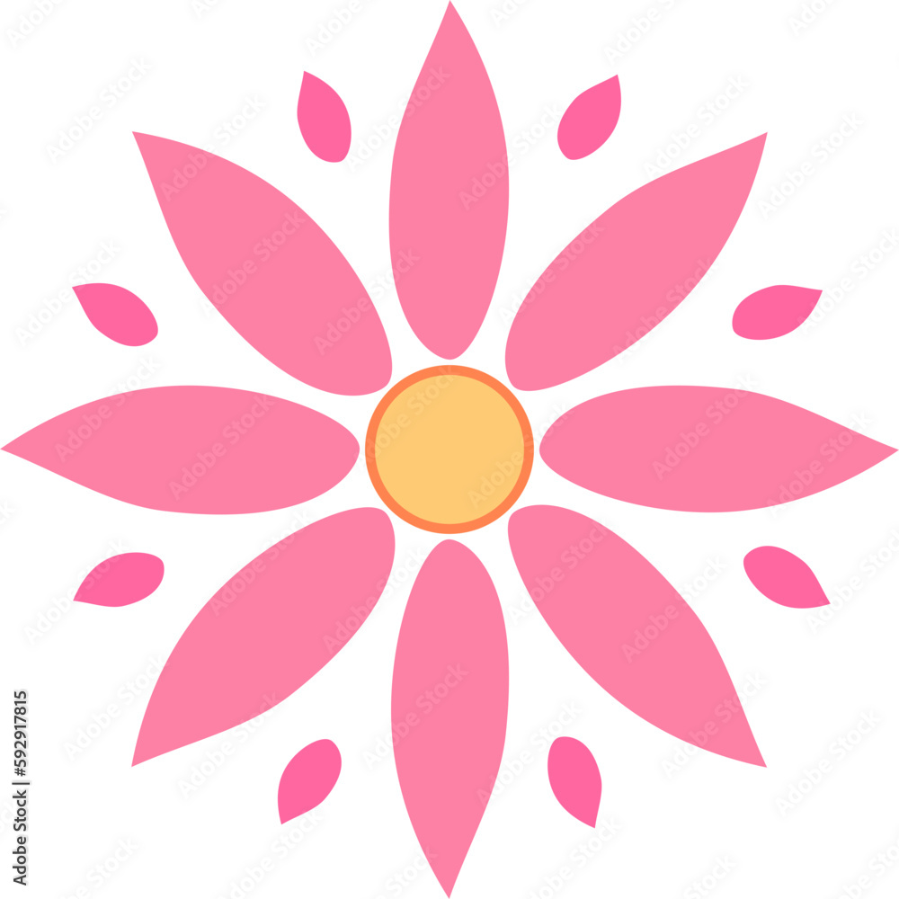 Flower icon on transparent background, SVG Flower icon on transparent background, SVG