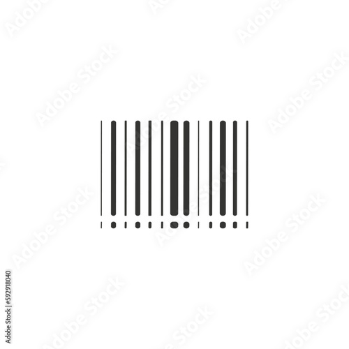 Hand drawn barcode vector icon. codebar flat sign design. Barcode symbol pictogram. UX UI icon. Linear icon